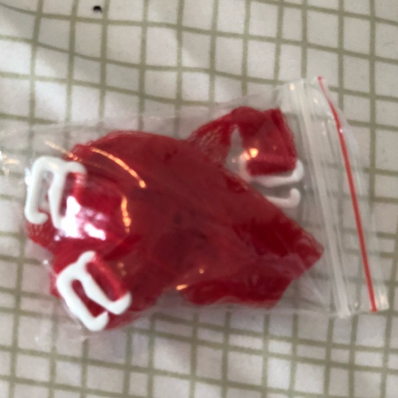 Long red dress. One time used / fashion show - Picture 4 of 7